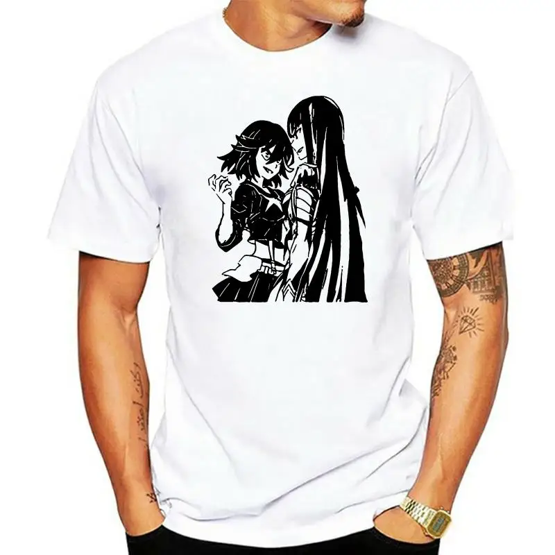 

Мужская футболка с коротким рукавом Kill la Kill Ryuko и Satsuki унисекс футболка женская футболка