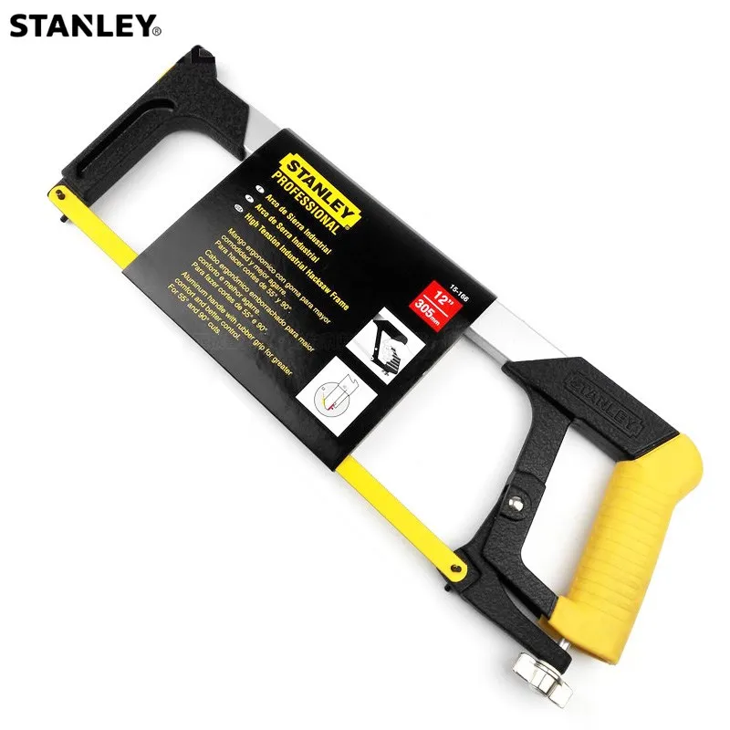 

Stanley 1pc hacksaw w/ bi-metal high speed steel blade rubber grip aluminium cutting saws for metal steel plastic hand saw tools