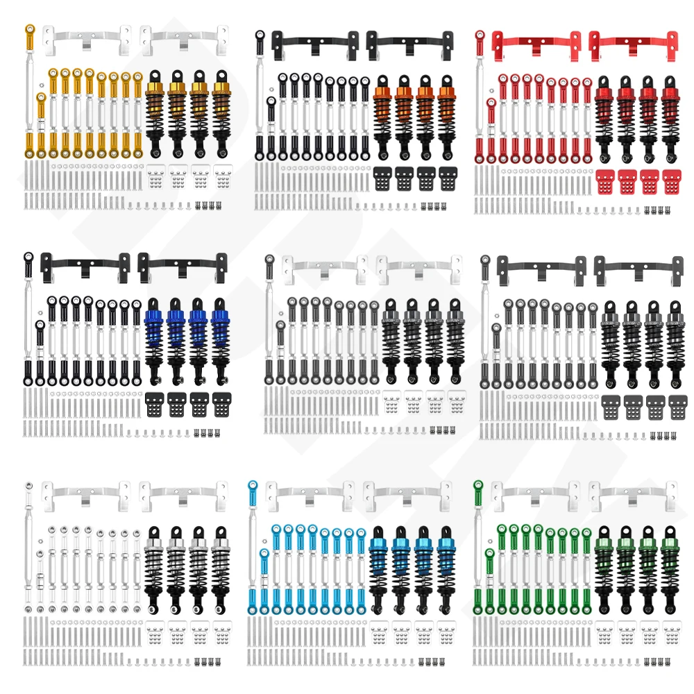 RCTAY металлическая рулевая тяга стержень крепление фотоэлемент для 1/12 MN D90 D91 MN40 MN45 MN99 MN99s Серебряный