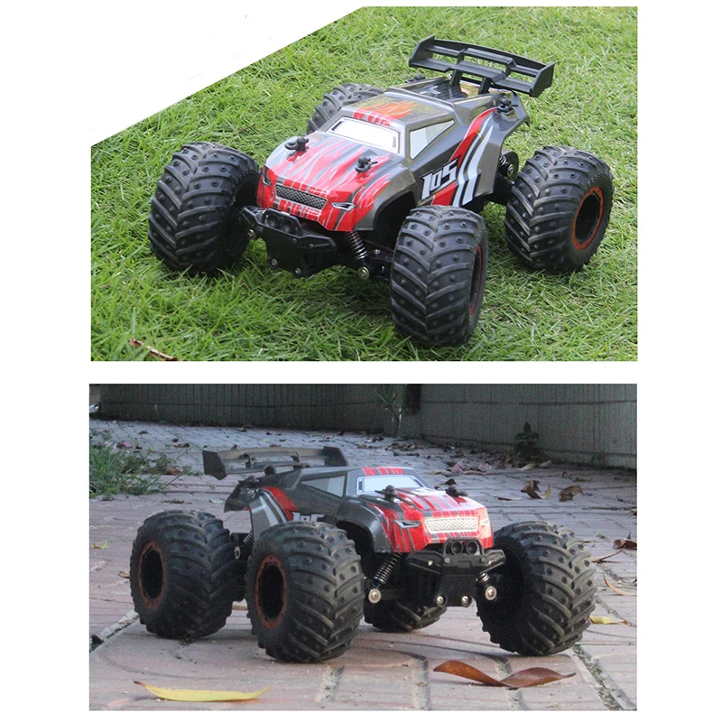 RC Cars 1:18 Scale Remote Control Car Drift 2WD 2.4G Off Road High Speed 15 Km/h Truck LED Headlight Xmas Gifts for Boys Adults