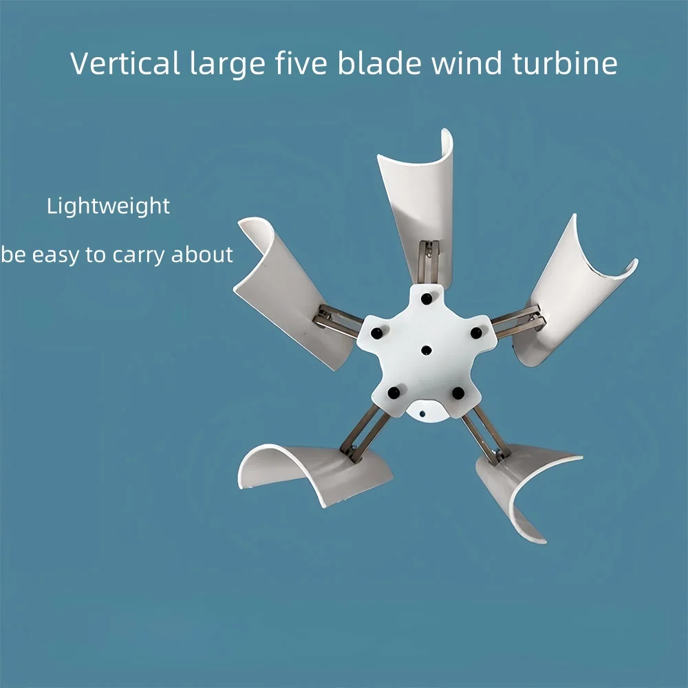 Вертикальный ветрогенератор сделай сам с пятью лезвиями модель Трехфазный