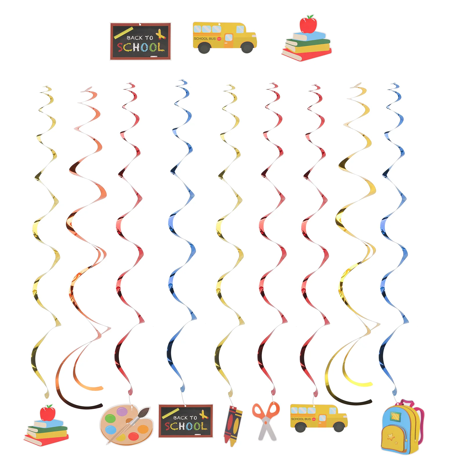 

Spiral Balloons Back School Banner Pendant Decorative Banners To Decorations The Welcome