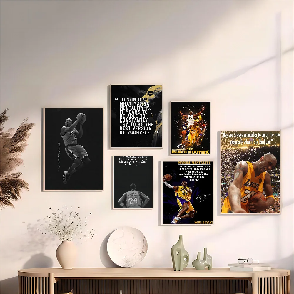 Мотивационные Цитаты И Баскетбольные Спортивные Звезды Самоклеящиеся