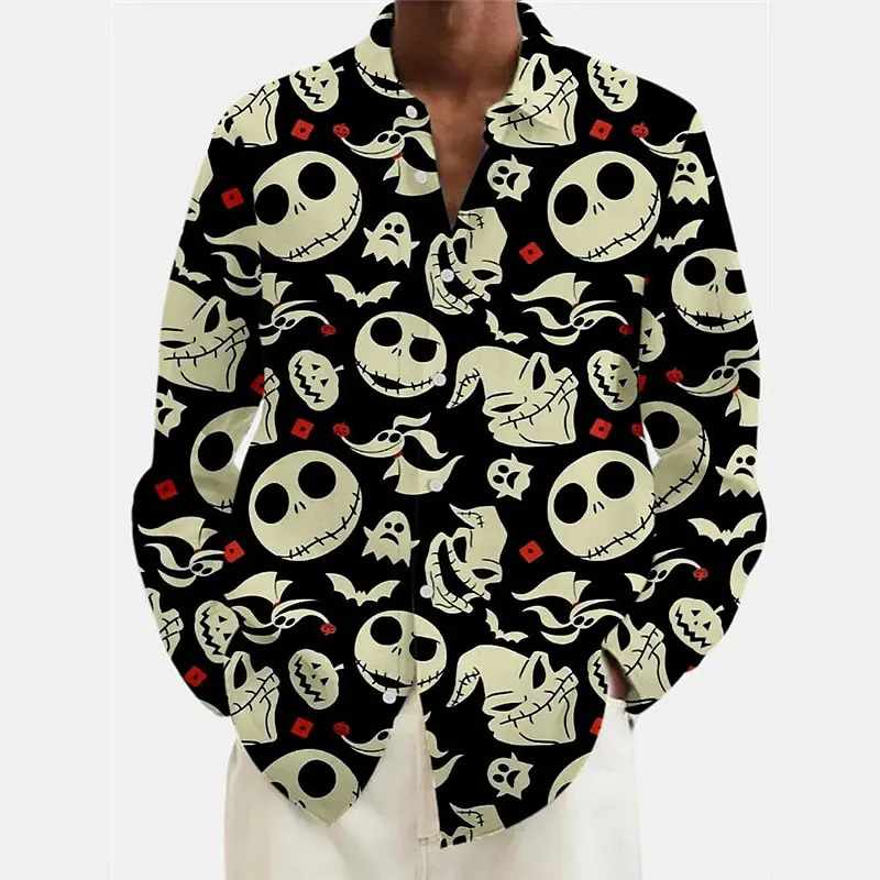 

Skull Shirts For Men 3d Printed High-Quality Men's Clothing Oversized Tops Tees Daily Casual Long Sleeved Beach Party Sweatshirt