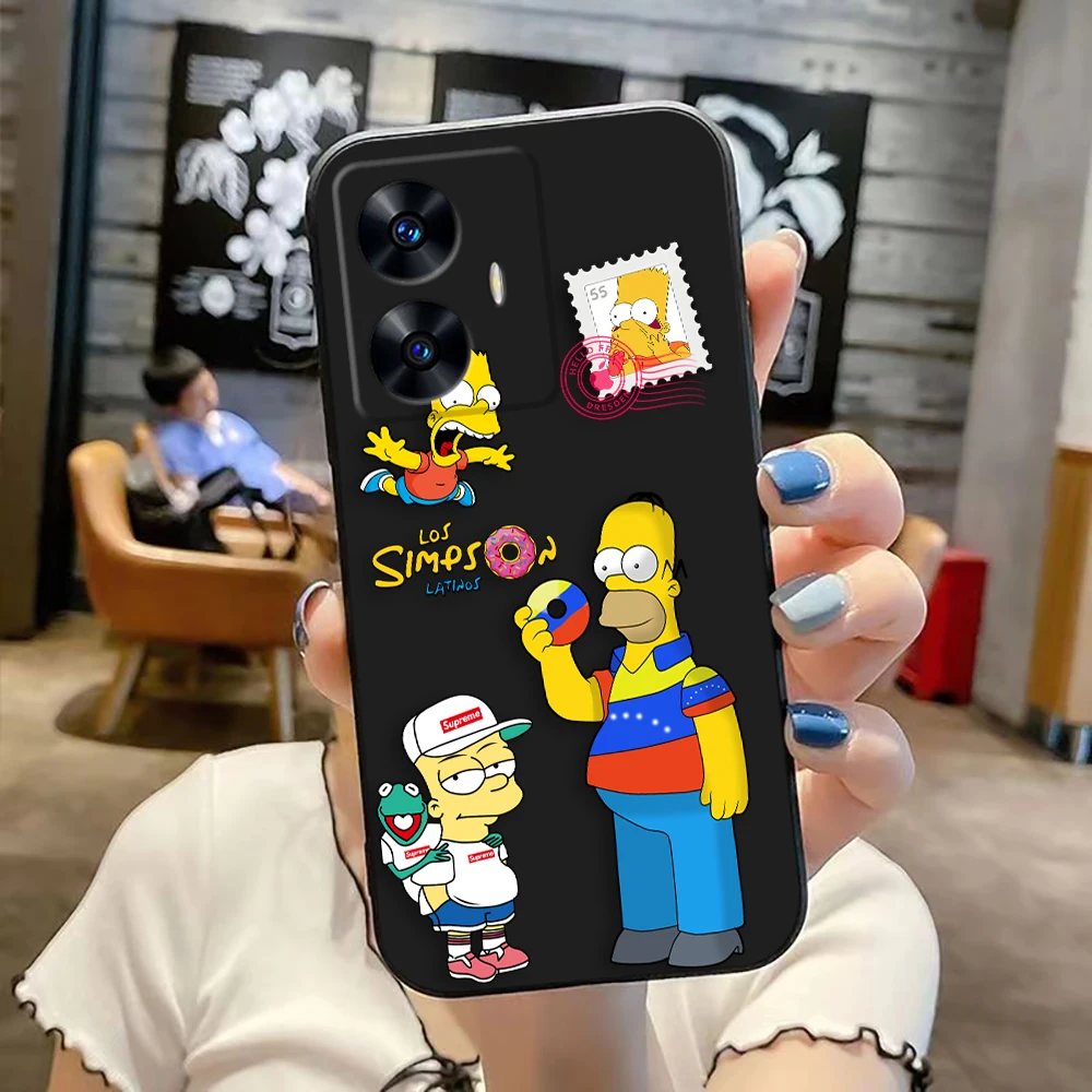 Чехол для телефона Cartoon Funny The S-Simpsons Realme C65 C63 C53 C35 C55 C33 C30 C21Y C20 C12 C11 GT 2 XT NARAO 20 30 50