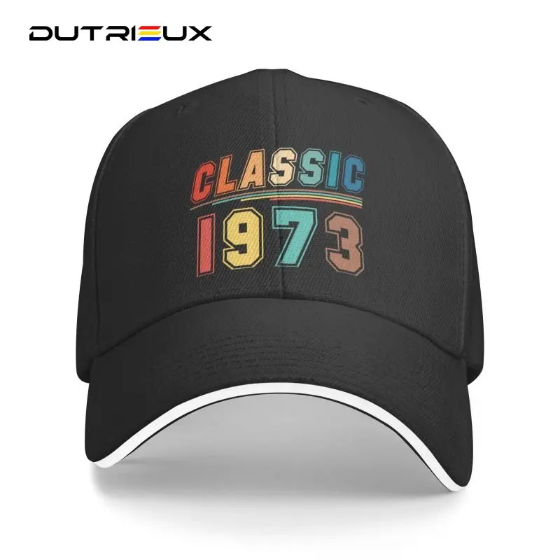

Baseball Cap For Women Men Custom Classic 1973 Adjustable 49th Perfect Birthyear Gift Idea Dad Hat Outdoor