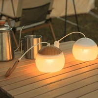 led mini camping lantern outdoor rechargeable lithium battery haning night light tent light