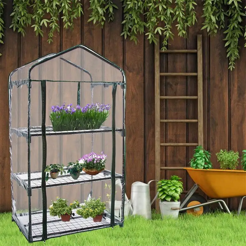 

Outdoor Gardening Large Greenhouses Cover Flower Plant Warm Green House Cover Anti UV Plant House Cover Frame Not Included