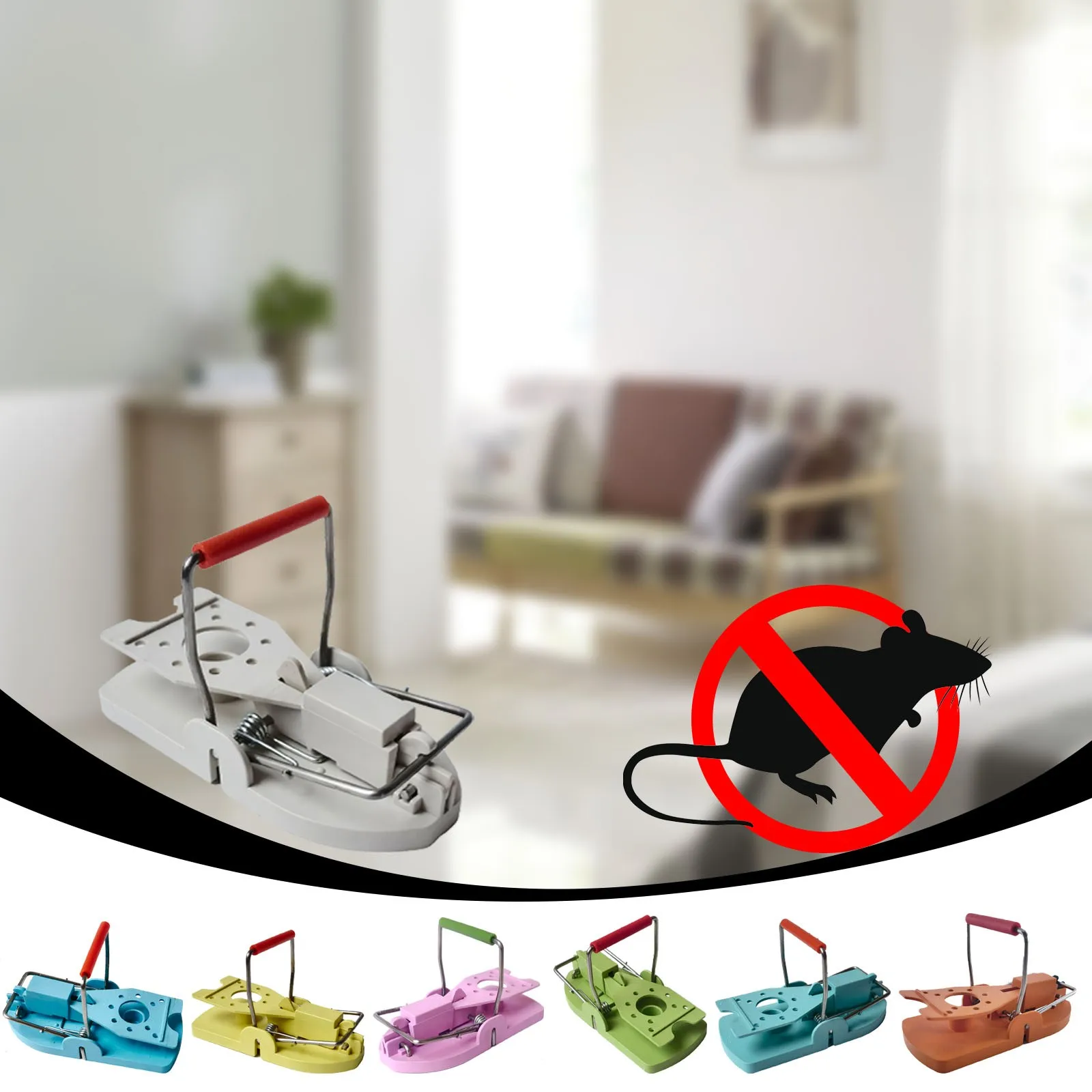 

Reusable 1pcs Mouse Trap Reusable Rat Catching Mice Mouse Traps Mousetrap Bait Snap Spring Rodent Catcher Pest Control