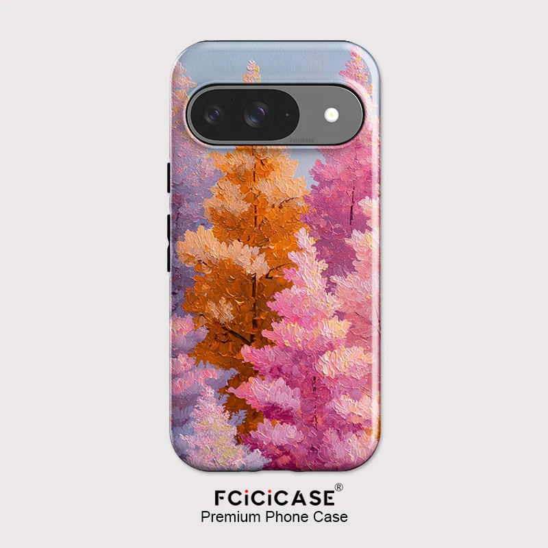 Фото Матовый акриловый чехол Fcicicase для Google Pixel 10 9 Pro XL 8 9 10 Pro 7A 8A 10A с рисунком дерева, противоударный защитный чехол №1