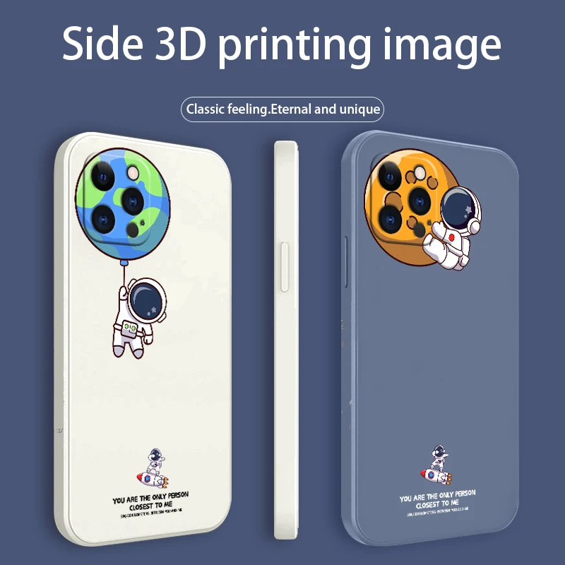 

Astronaut Pattern Funny Phone Case For iPhone 11 13 Pro Max 12 X XS XR XSMAX SE2020 8 8Plus 7 7Plus 6 6S Plus HOT Silicone Cover