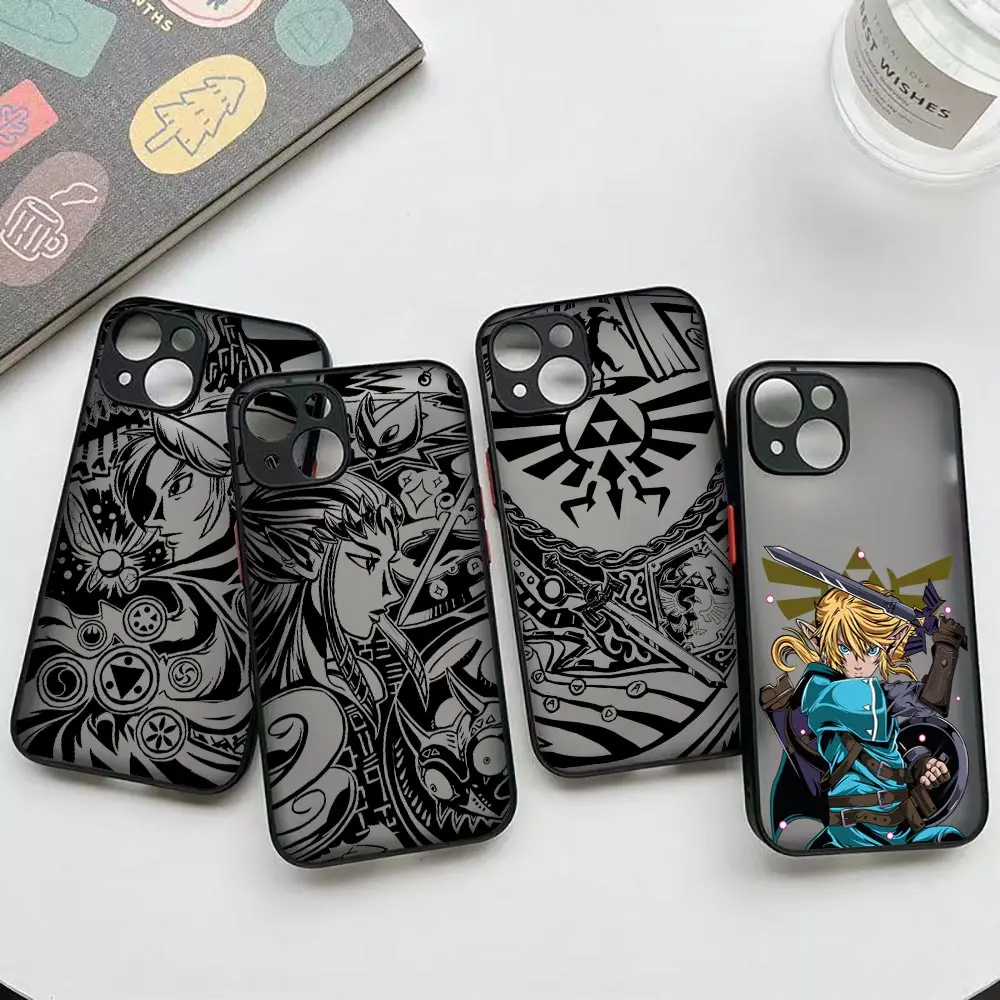 Роскошный чехол The Legends of Zeldas для телефона iPhone 16 ProMax 14 13 12 11 Plus Mini 15 Pro Max матовый