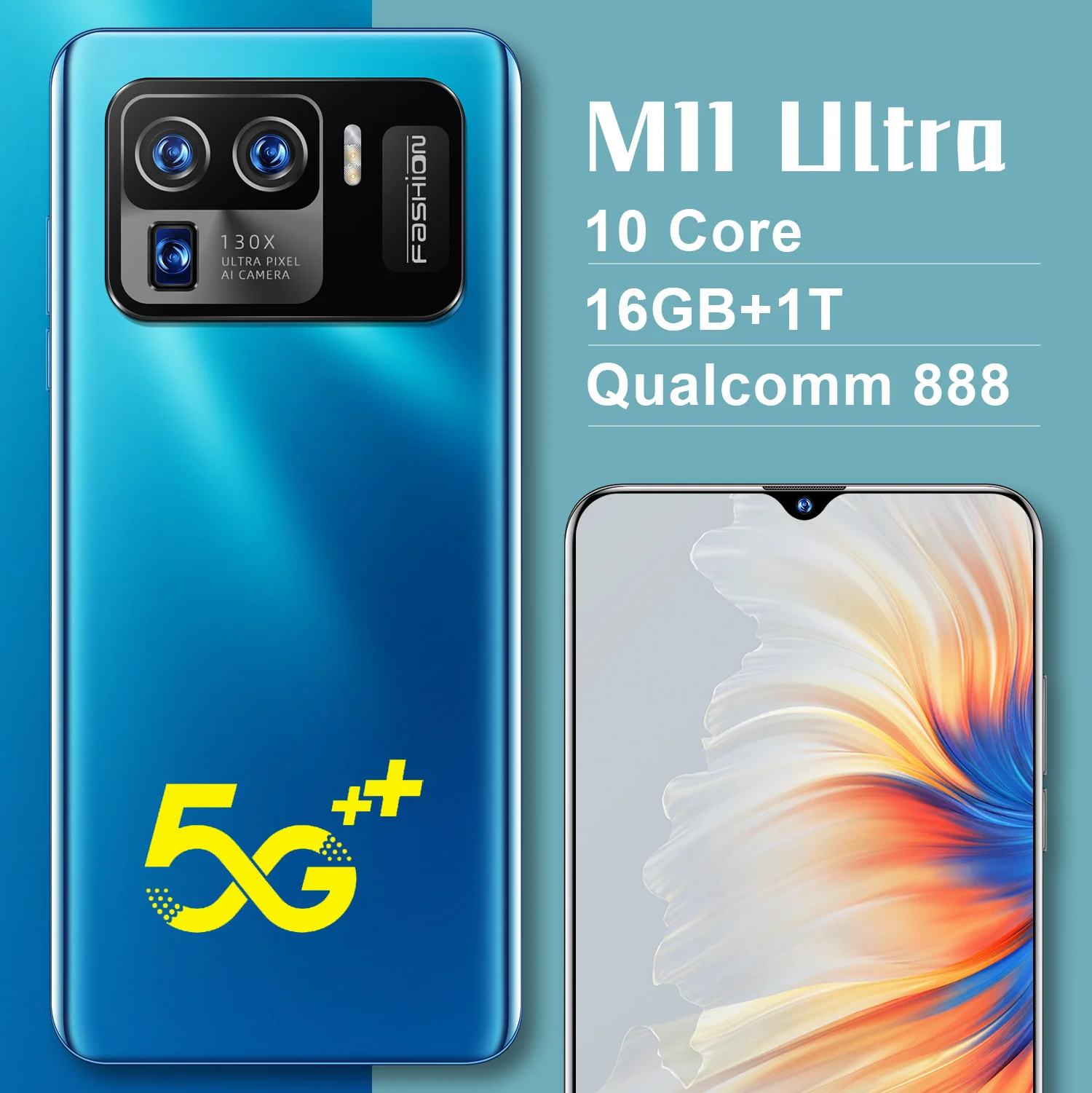 

Global Version M11 Ultra 6.7 Inch Qualcomm 888 72MP 16GB 1T Mobile Phones Android Smartphones 5G Celulars