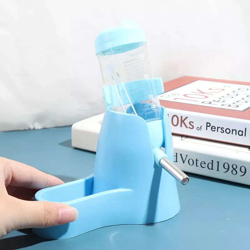 

New in Pet Automatic Drinking Bottle Food Container Base Hanging Water Feeding Dispenser Hamster Water Bottle For Small Animal c