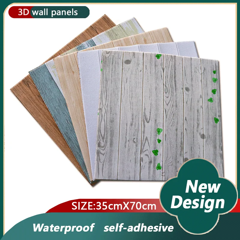 

10Pcs 3D Wall Sticker Living Room TV Background Wall Stickers Self-Adhesive Wallpaper Panel Waterproof Room Wallpaper Home Decor
