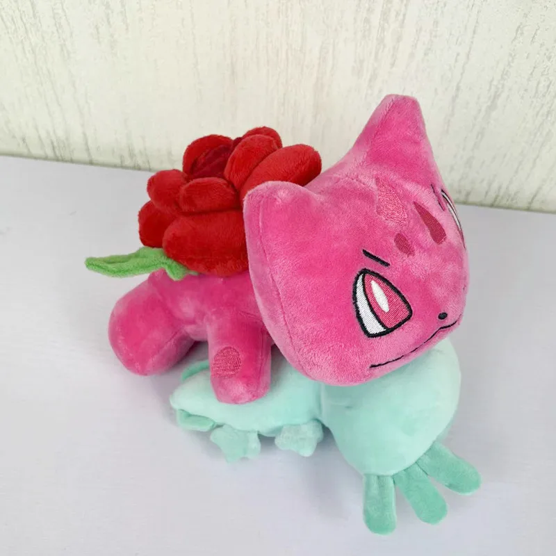 

Rose Bulbasaur Plush 2022 New Pink Rose Bulbasaur Plush Doll Adorable Plush Collection Stuff Animals Toy For Kids Birthday Gift