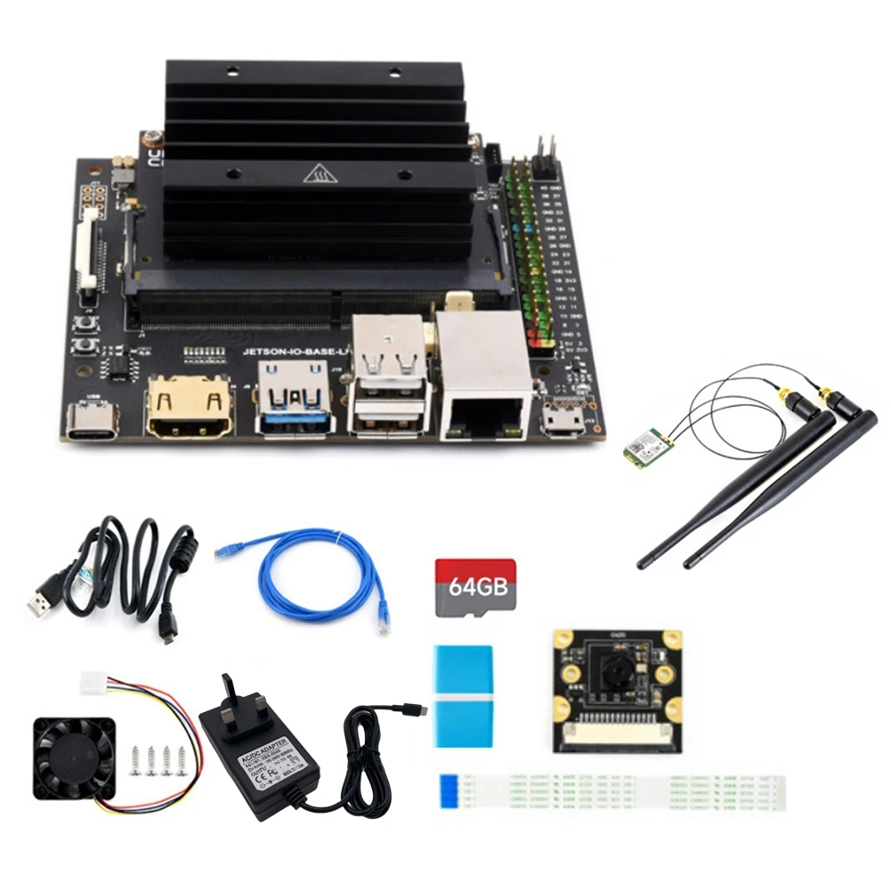 

For Jetson Nano Io Lite Developer Kit AI Development Board+IMX219 Camera for Programming Robot Embedded Learning UK Plug