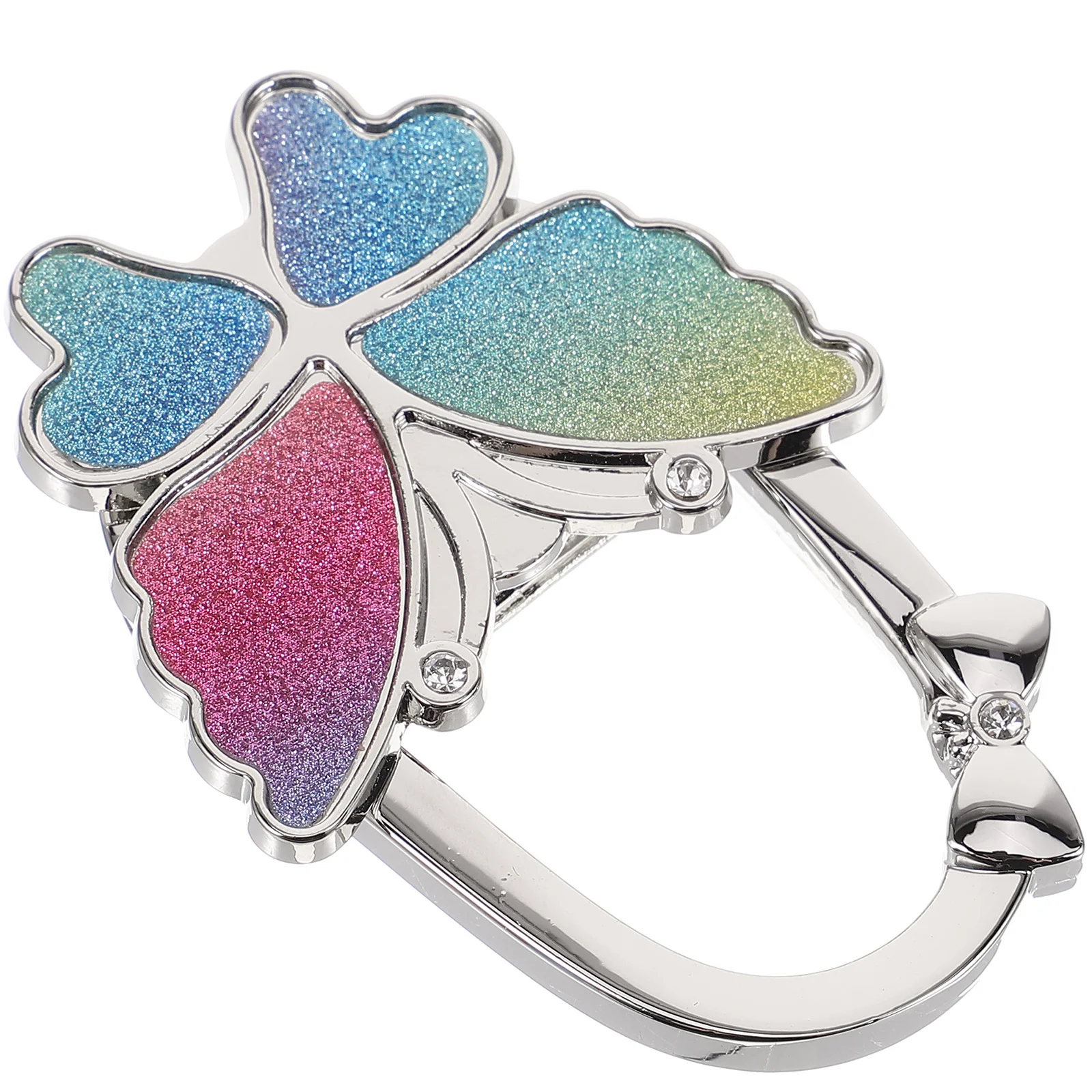 

Handbag Hanger Butterfly Foldable Handbag Holder Bling Decorative Bag Hook Table Portable Women Bag Hook Organizer