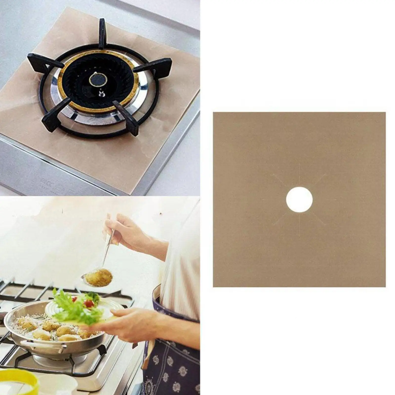 

1pc Gas Stove Protector Pad Reusable Cookware Cover Oil Accessories Pad Kitchen Cover Easy Liner Cleaning Cooker Clean Resi M4c1