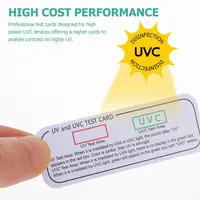 20pcs Light Test Cards UVA UVC Test Cards Light Wavelength Indicator Cards
