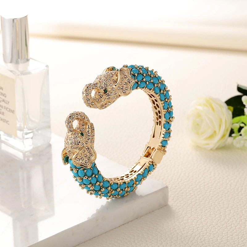 Браслет с изображением слона в виде животного серого птицы из смолы модные