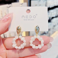 new 2022 temperament fashion color pearl contracted only beautiful for women fashion earring daily birthday party jewelry gifts