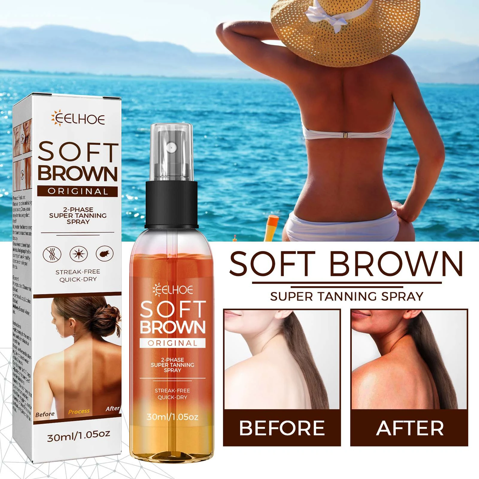 

30ml Body Bronzer Self-tanning Oil Spray Beach Sexy Solarium Suntan Oils Self-tanning Oil Tan Moisturiser Self Tanner Lotion