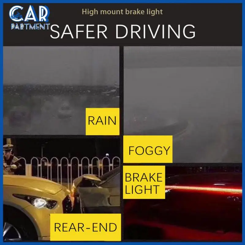 

Red Light Bar 90cm Universal Decorative Light Superbright Multi-mode Portable Flashing Lights Brake Lights Car Accessories
