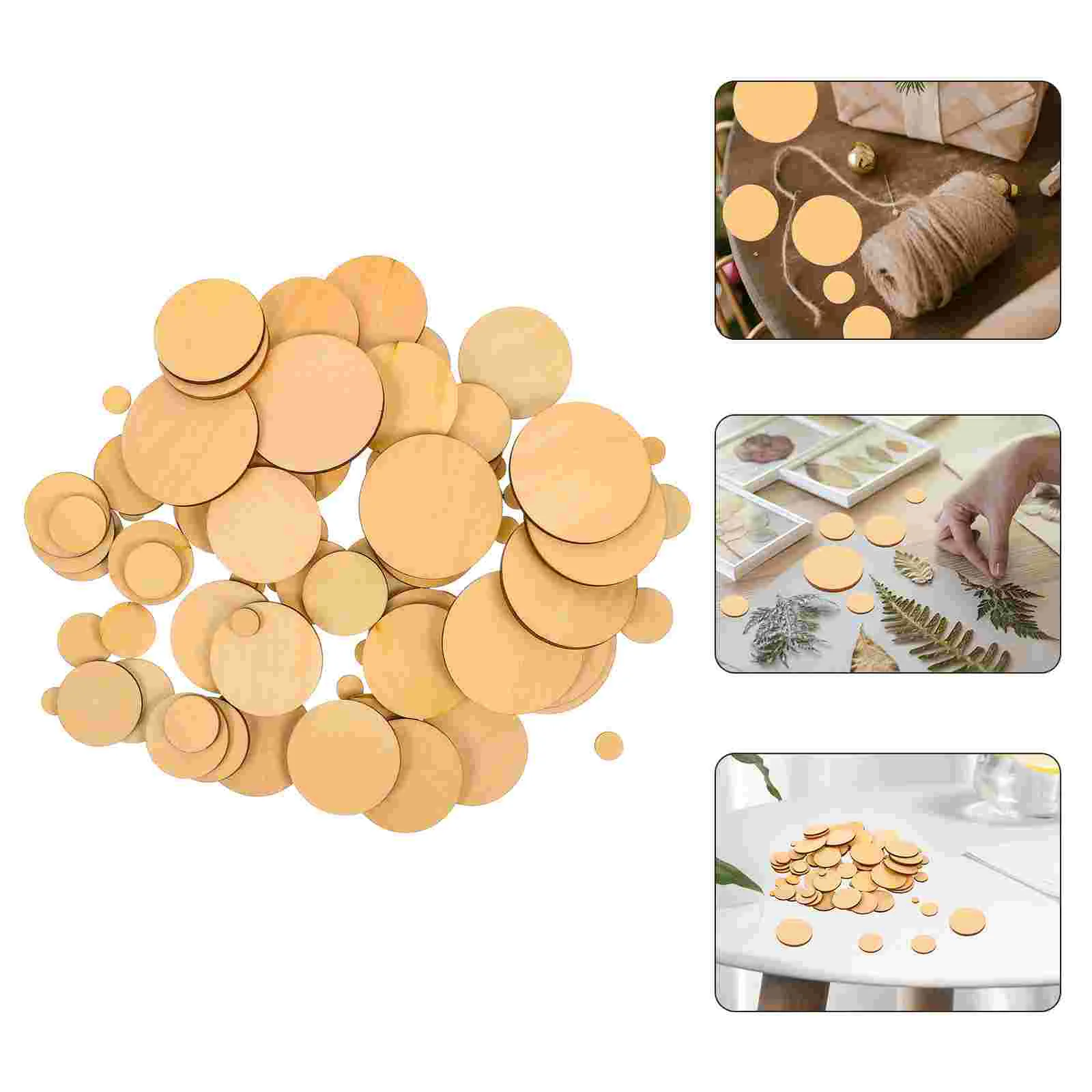 

Wood Circles Wooden Christmas Unfinished Cutouts Round Shapes Tags Gift Crafts Rounds Slices Blank Discs Holesembellishment