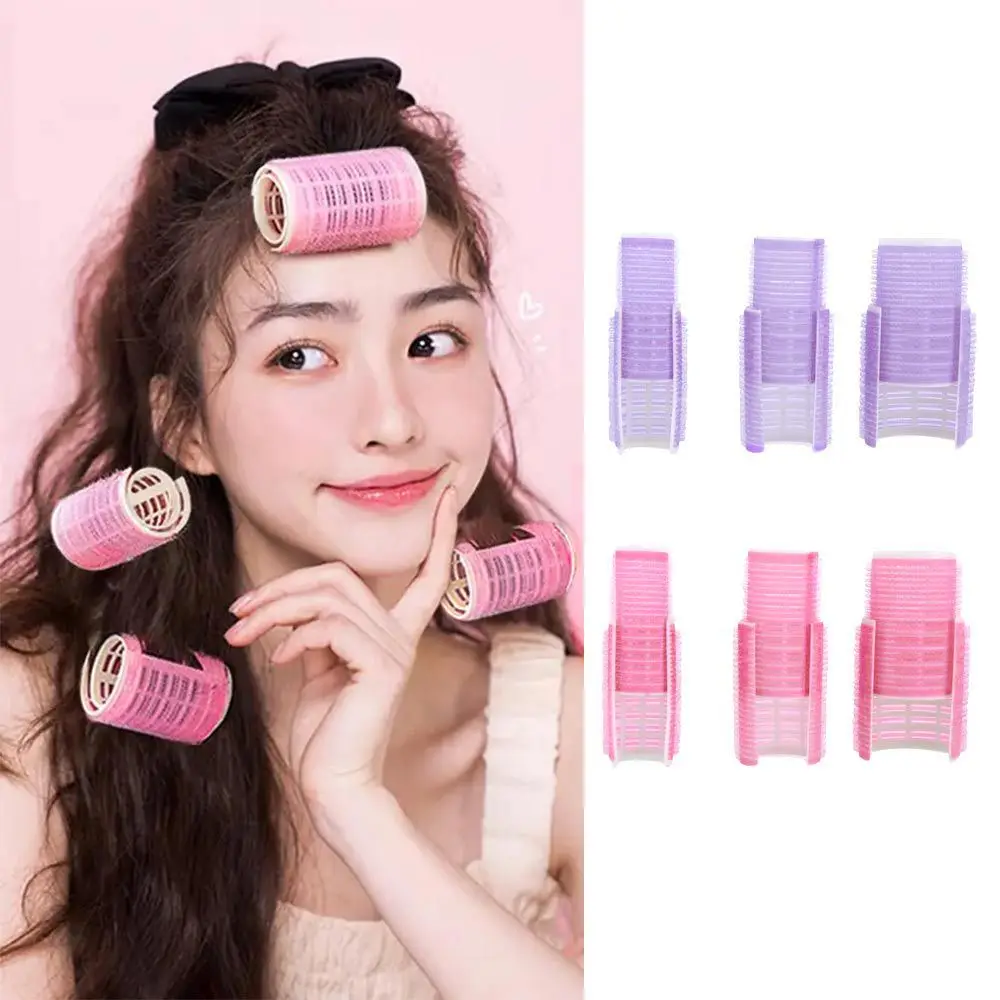 

2 шт., самоклеящиеся двухслойные ролики для завивки волос