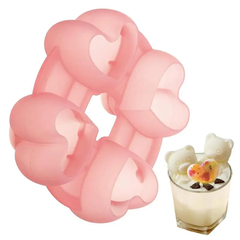 

Форма для кубиков льда в форме сердца, 3D зерна для кубиков льда, формы для самостоятельного изготовления шоколада, силиконовые формы для кубиков льда для коктейлей