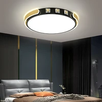 nordic led ceiling lights home indoor lighting brightness dimmable bedroom living room dining lamp white black gold fixture