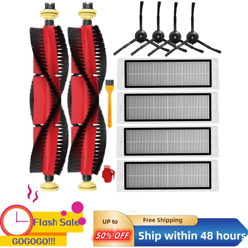 

Replacement Accessories for XiaoMi Roborock S5 Max S50 S55 S6 S6 Pure Vacuum Cleaner Parts Washable HEPA Filter Brush