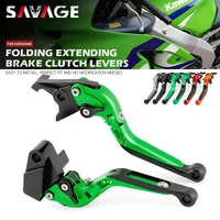 folding brake clutch levers for kawasaki zx6r 636 zx10r zx9r zx12r z1000 versys 1000 motorcycle extendable adjustable handle
