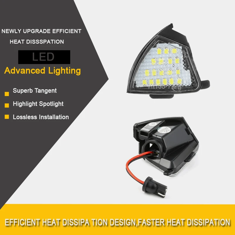 2 шт. фонари для зеркала заднего вида лужайки Лампы Canbus VW Sharan Eos Golf 5 Plus вариант Rabbit