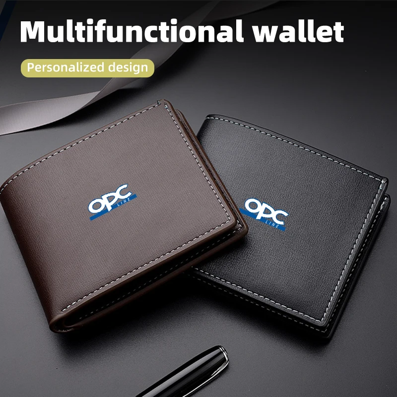 Мужской короткий деловой бумажник многофункциональный кошелек с отделением для