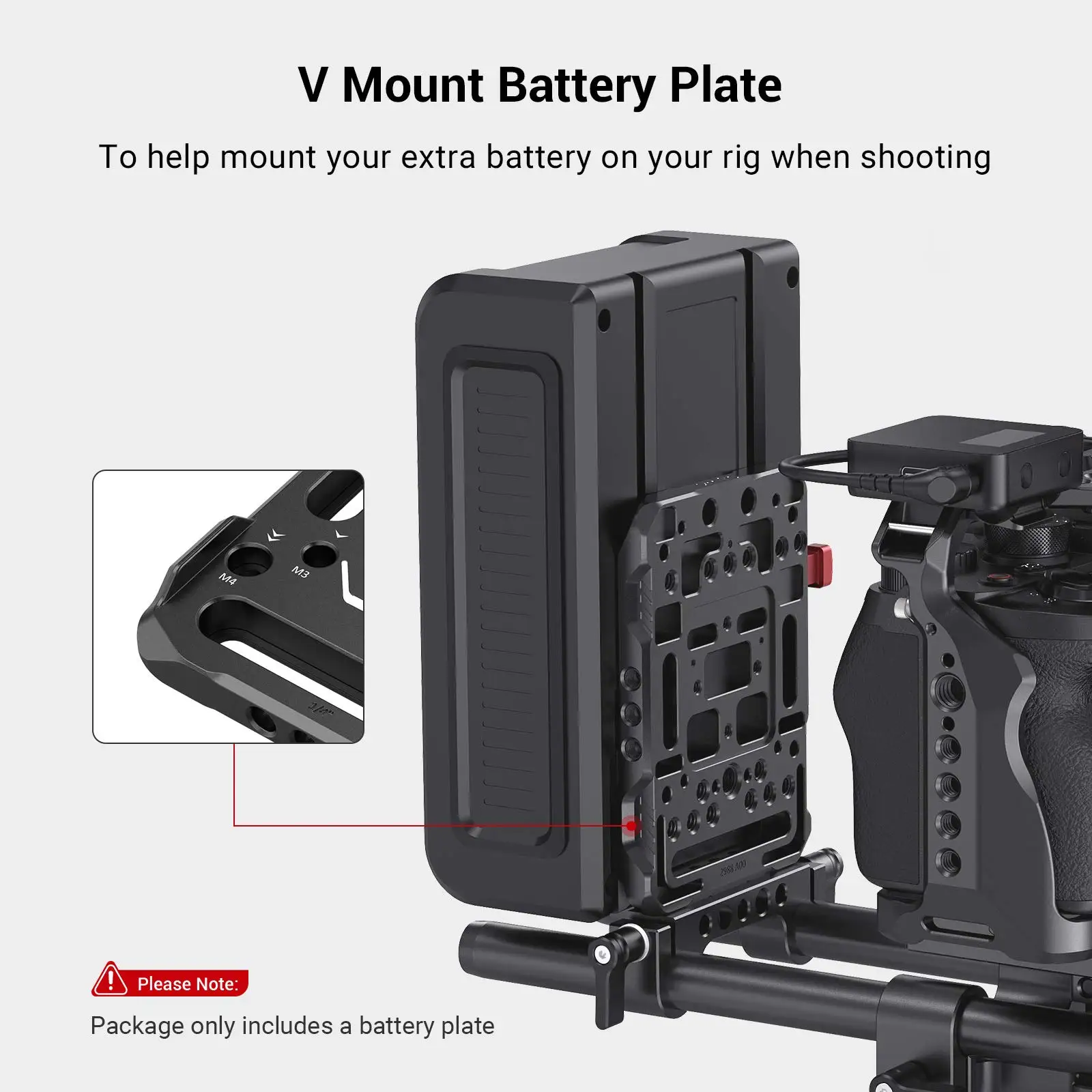 Клетка SmallRig V Mount Battery Plate V-Lock Quick Release Universal Camera Accessories - 2988 |