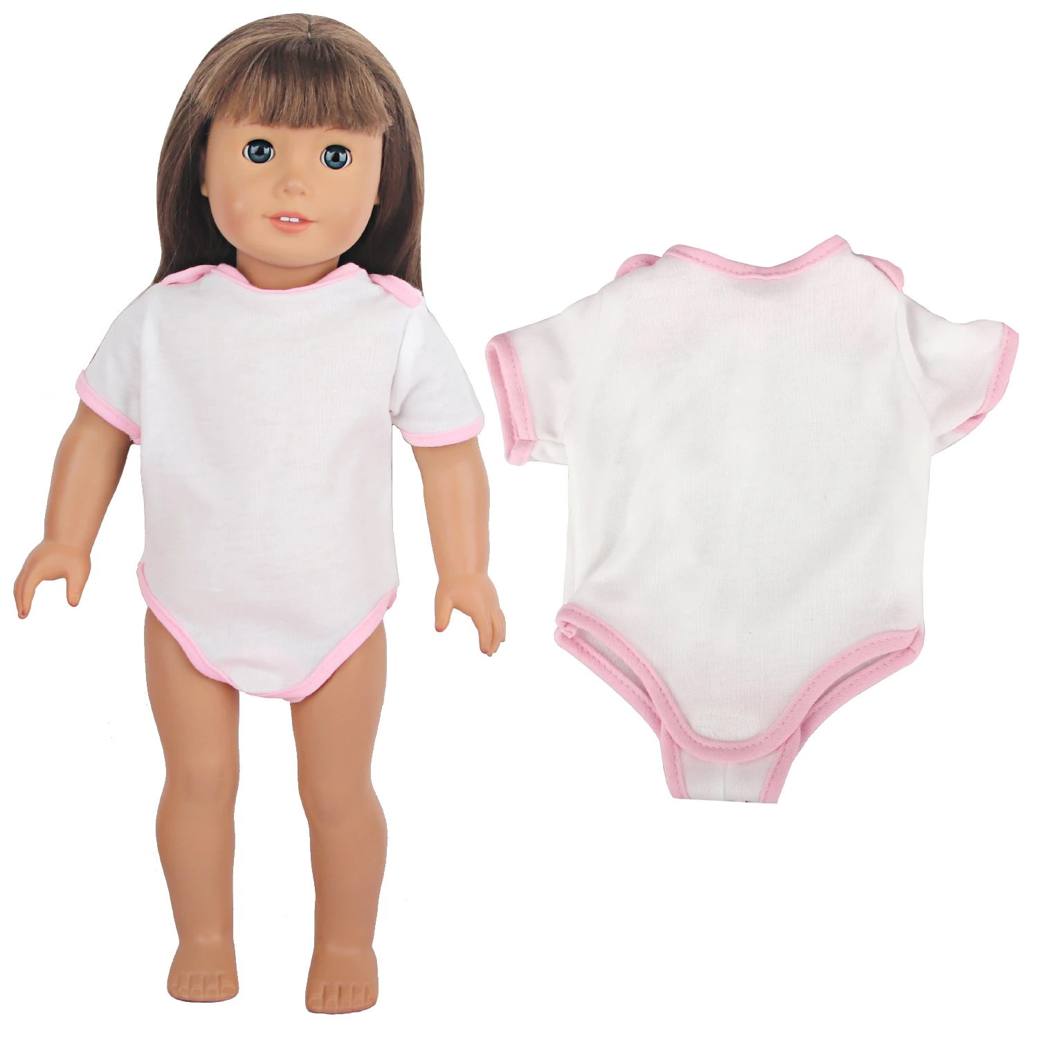 Одежда для американских кукол 18 дюймов белый комбинезон одежда обмотки ягодиц
