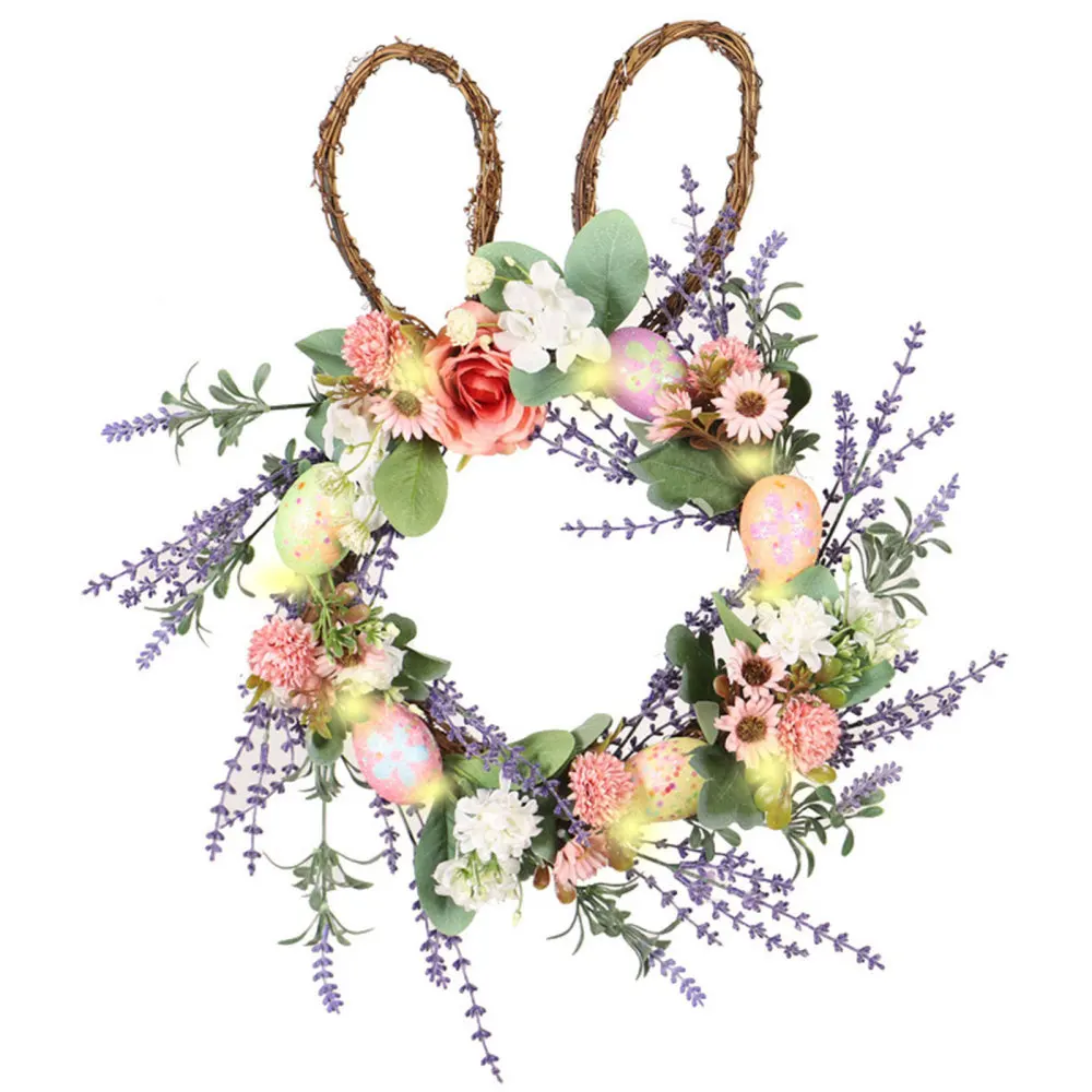 

Easter Wreath Vines Hang Plastic Artificial Garland Lavender Easter Wreath/vine Front Door Decoration Home Decor Easter Decor