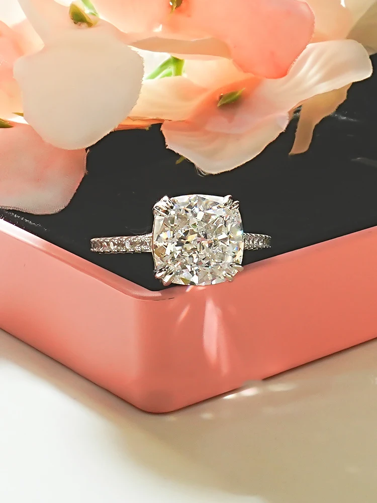 Женское Универсальное кольцо из серебра 925 пробы с импортным высокоуглеродистым