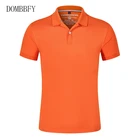 Рубашка-поло мужская однотонная, хлопок, короткий рукав, Повседневная деловая, для гольфа, тенниса