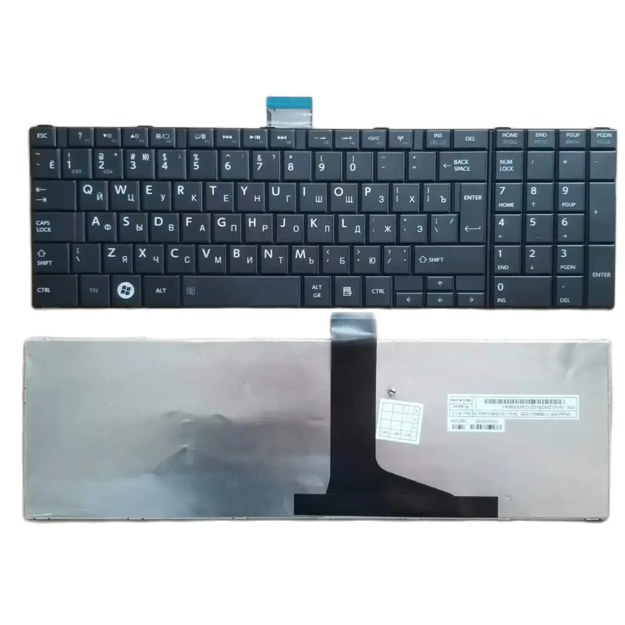 Фото Новая американская британская русская испанская клавиатура для Toshiba SATELLITE C850 C850D C855 C855D RU SP №3