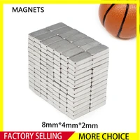 20500pcs 8x4x2mm quadrate strong powerful magnets 8mm x 4mm x 2mmn35 permanent neodymium magnet small block magnet 842 mm