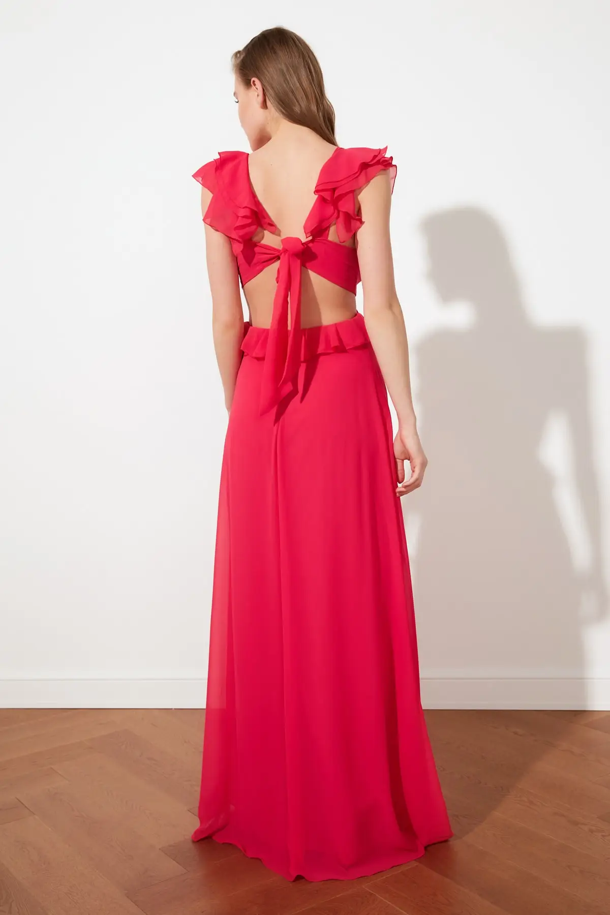 Trendyol Collar Detail Evening Dress & Prom Gown TPRSS21AE0103 | Свадьбы и торжества