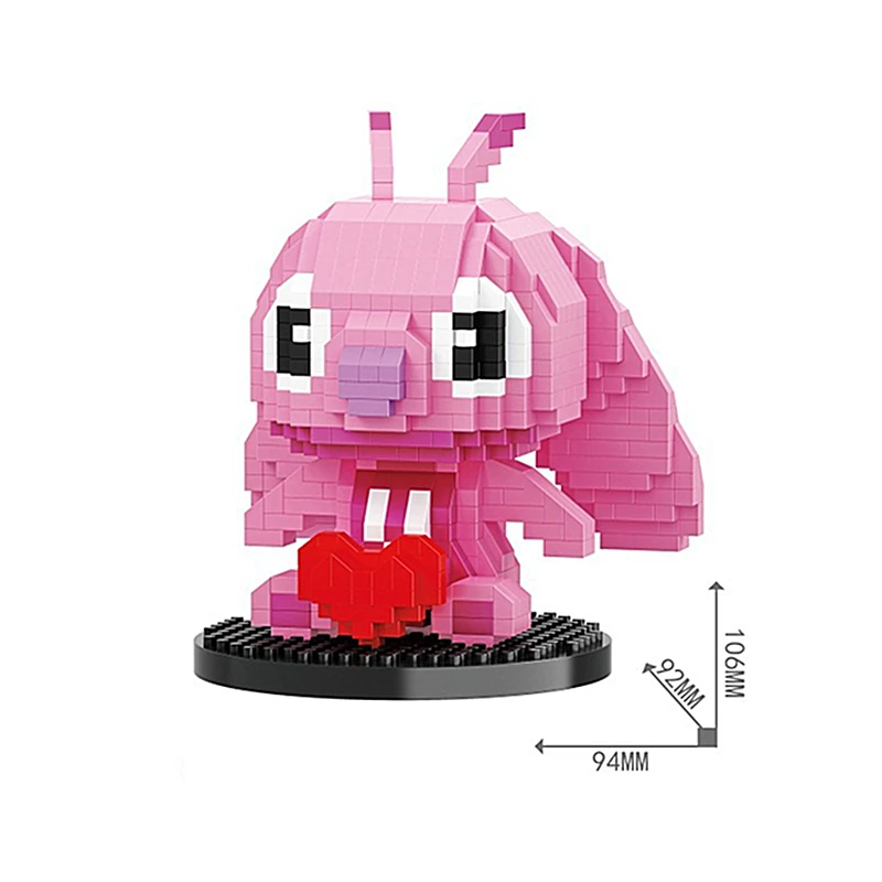 Лидер продаж Стич миниатюрные блоки сделай сам держатель для гитары книга