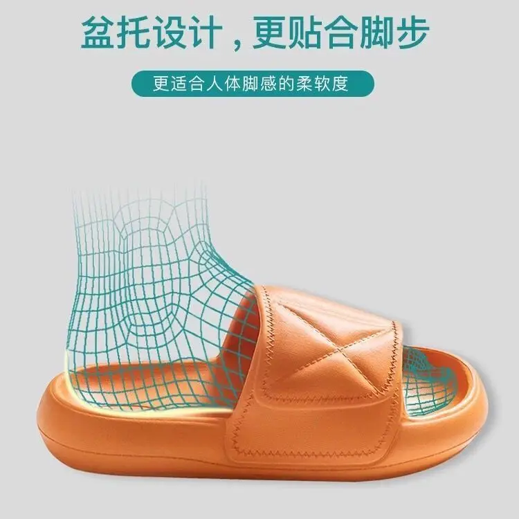 Eva Home Slippers Women Summer Thick Bottom Home Bathroom Soft Bottom Non-slip Sandals Women Ins