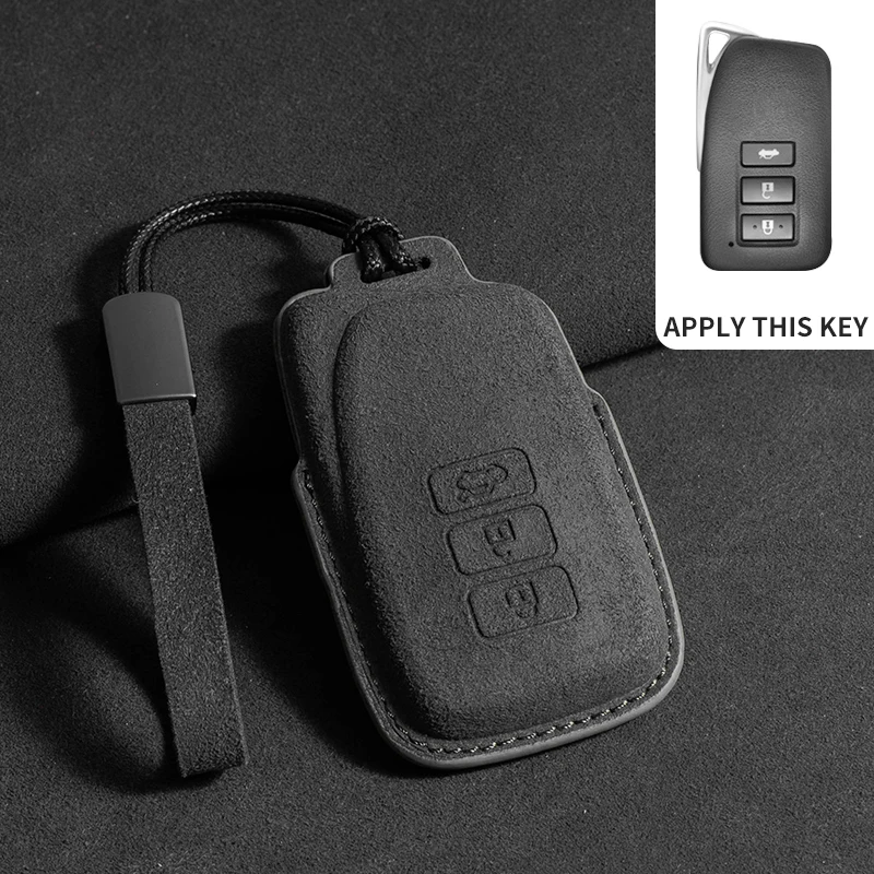 

Замшевый чехол для автомобильного ключа для Lexus Es200 Es300h Rx300 Rx350h Nx260 Is300 LS UXNX RZ, чехол для ключей, автомобильный держатель для ключей, брелок, аксессуары