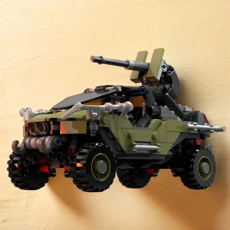 Фото 357 деталей MOC M12B Warthog LRV, модель из серии Halo, конструктор, игрушка, идея для рождественского подарка, подарок на день рождения. №1