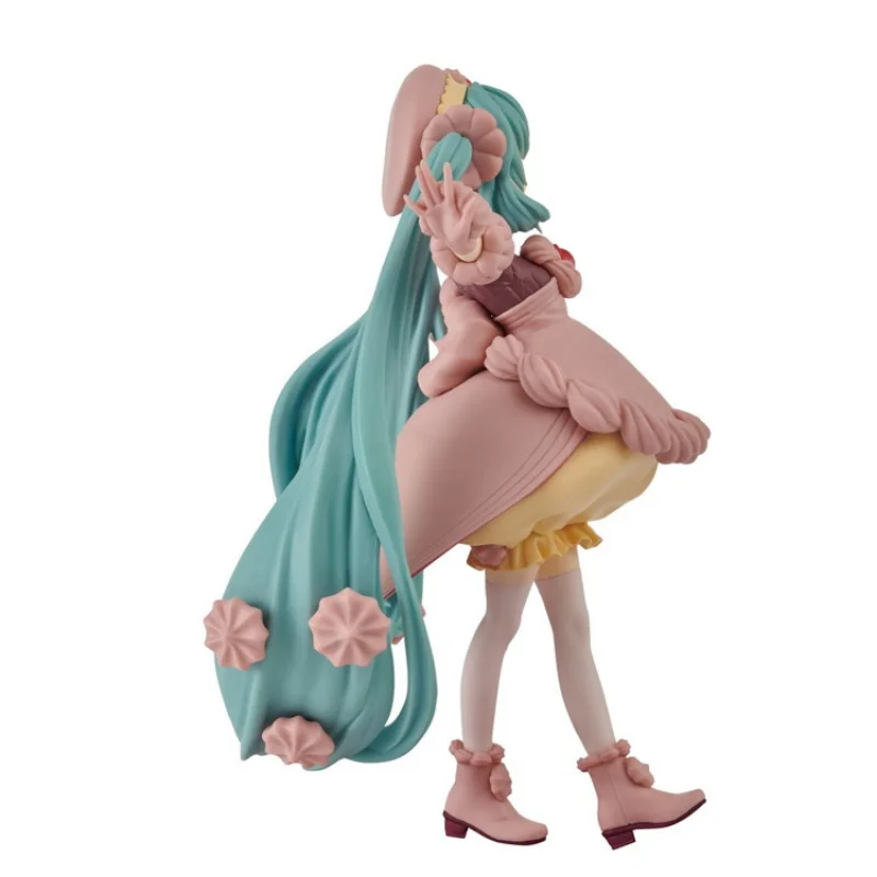 Фото Фигурка Мику Hatsune из ПВХ, набор моделей FuRyu sweetsweet Series Piapro, персонажи клубники, шоколада, Короткие пирожные, коллекционные игрушки №5