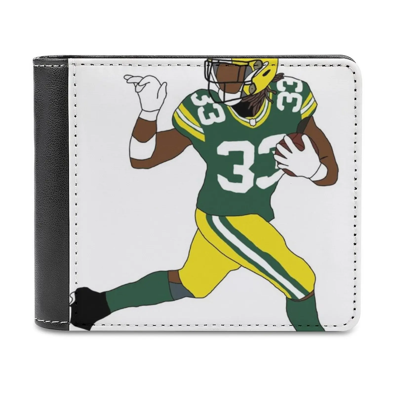 

Aaron Jones Personalized Wallets Men High Quality Pu Leather For Wallets Luxury Men Gift Personalized Wallet Pattern Leather
